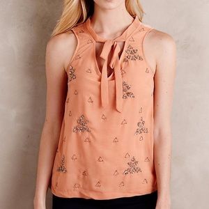 Anthropologie by Akemi + Kin peach Devon tank